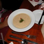 Canadian Cheddar Cheese soup at Le Cellier
